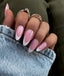 Gummy Medium Almond french pink
