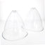 Lot de 2 Ventouses cloche transparente (15 cm)
