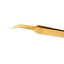 Velvet luxe round curved pliers, gold-plated