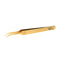 Velvet luxe round curved pliers, gold-plated