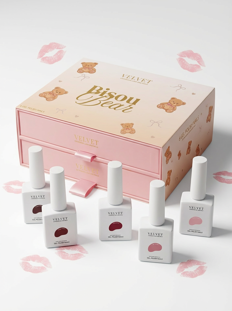 Box kit vernis semi permanent Bisou Bear