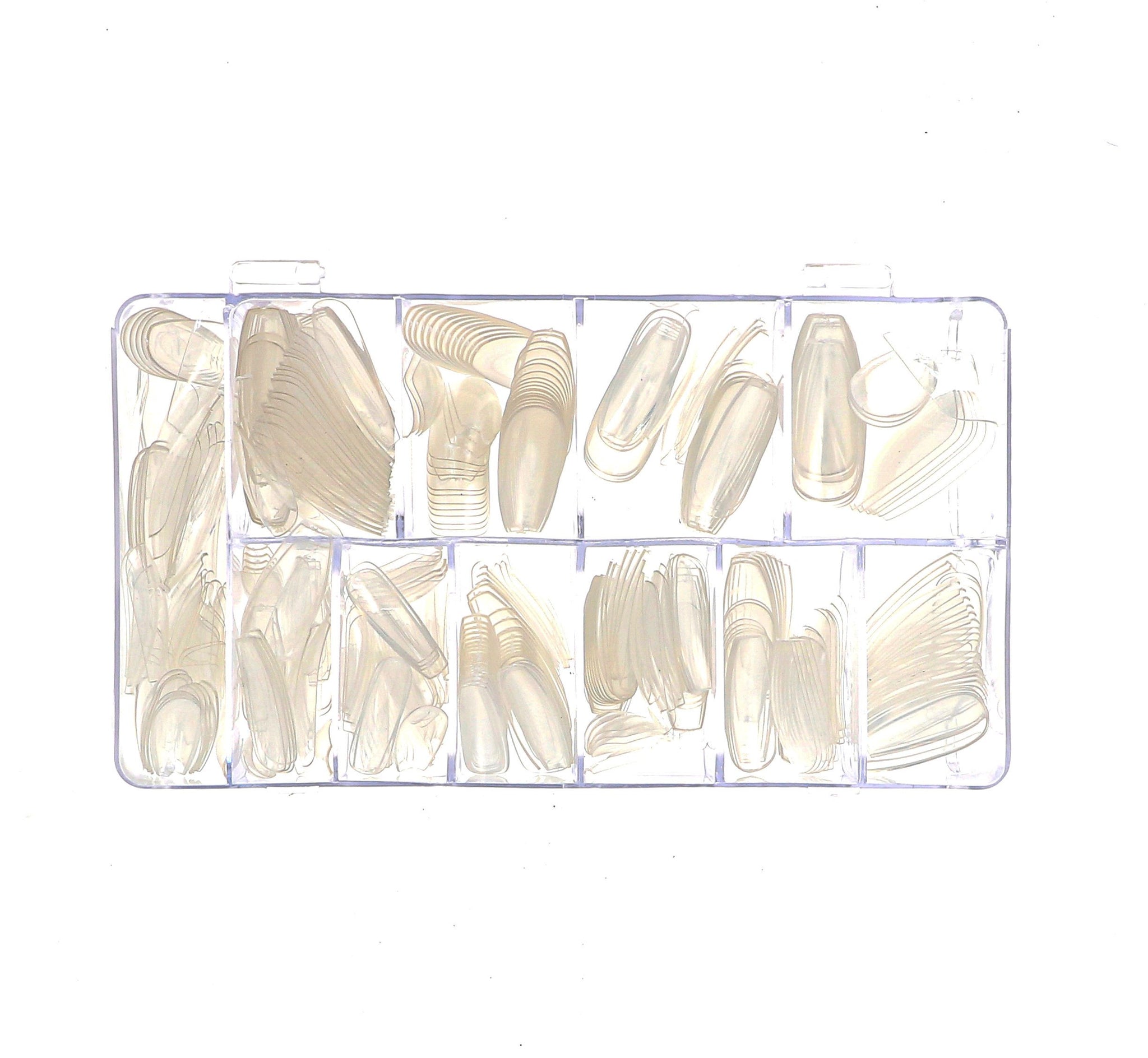 Ballerine transparent nail caps x 500