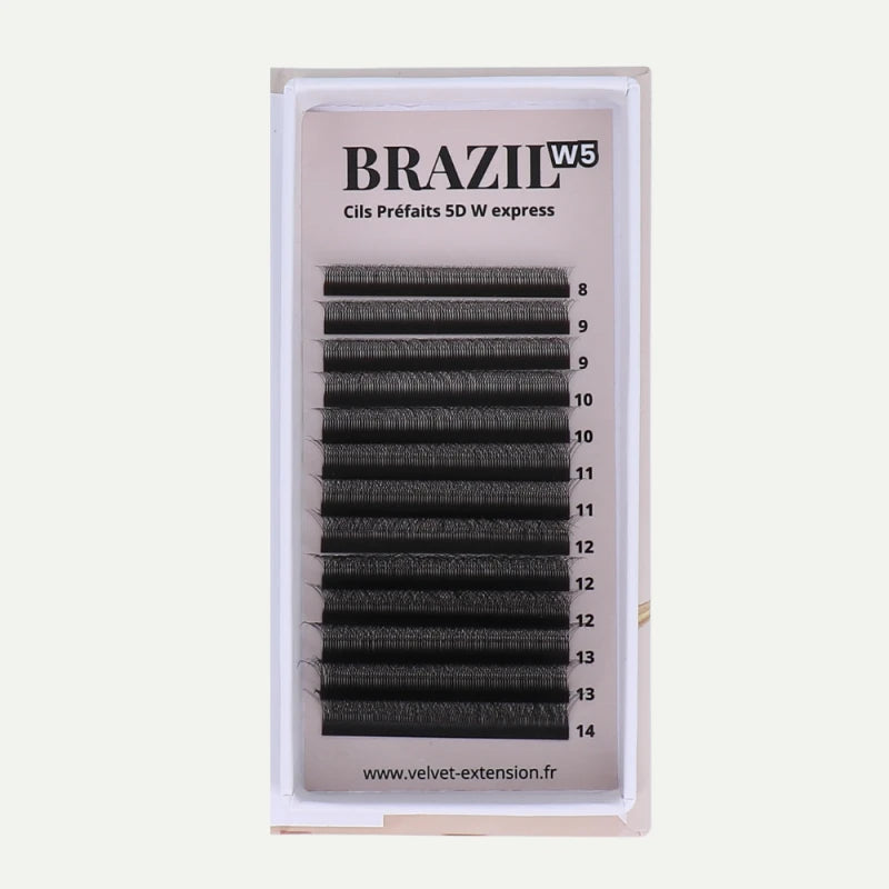 5DW VELOURS LASHES BRESILIEN (Mix sizes)