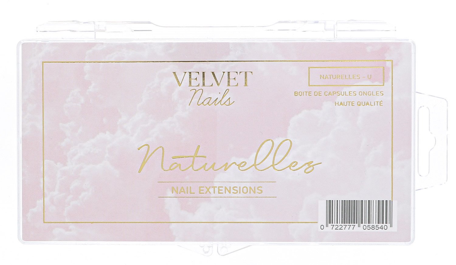 U-shaped natural nail capsules x 100