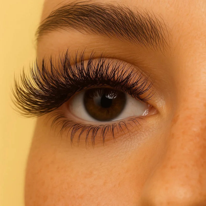 Pose volume intense avec extensions de cils 5DW Velours Lashes Velvet Extension