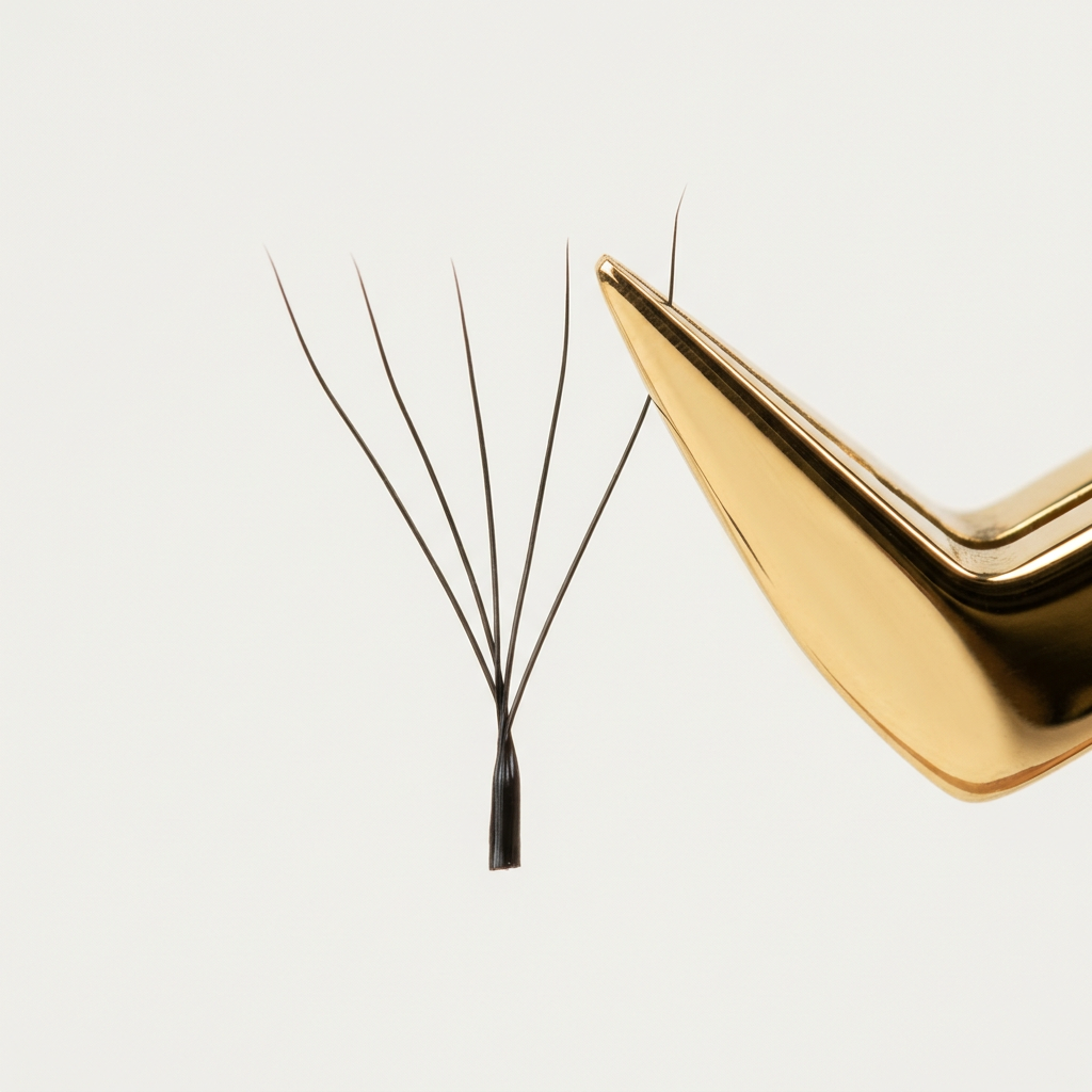 close up des extensions de cils 5DW Velvet Extension