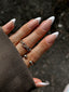 Gummy Medium Almond french nude