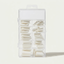 Capsules ongles white forme U sans encoches bombés x 100