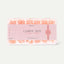 Gummy tips cover peach "Medium Coffin"
