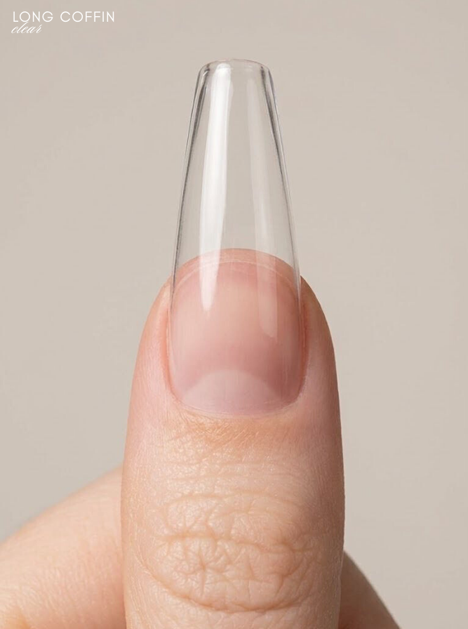 Gummy tips long coffin