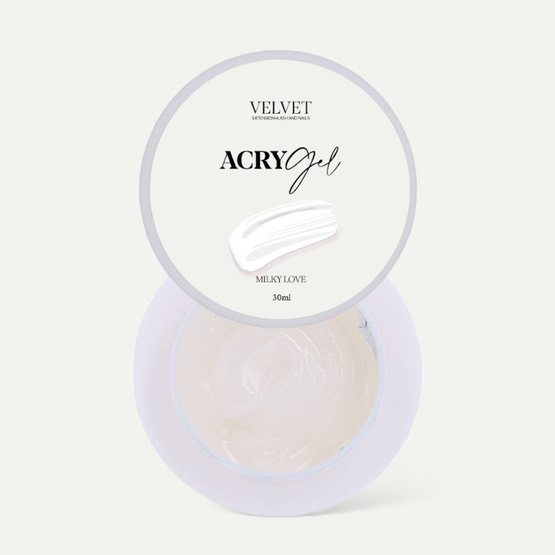 AcryGel Milky love en Pot - Résistant et Facile à Travailler