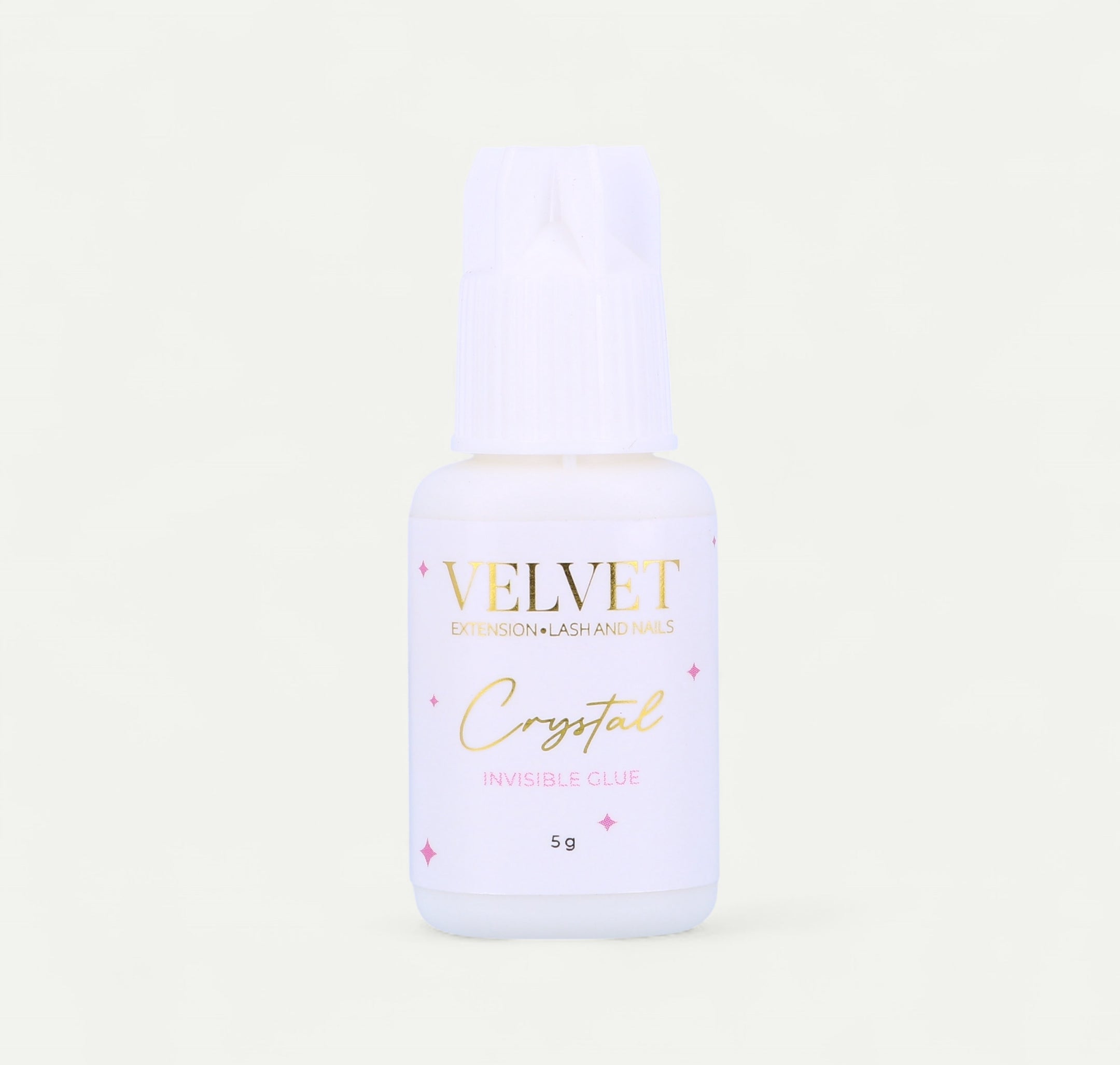 Colle à faux cils Crystal Velvet Extension transparente pour fixation naturelle