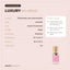 Fiche technique colle extension de cils Luxury : formule polyacrylate, prise, tenue, température