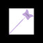 Large magnifying mirror purple butterfly