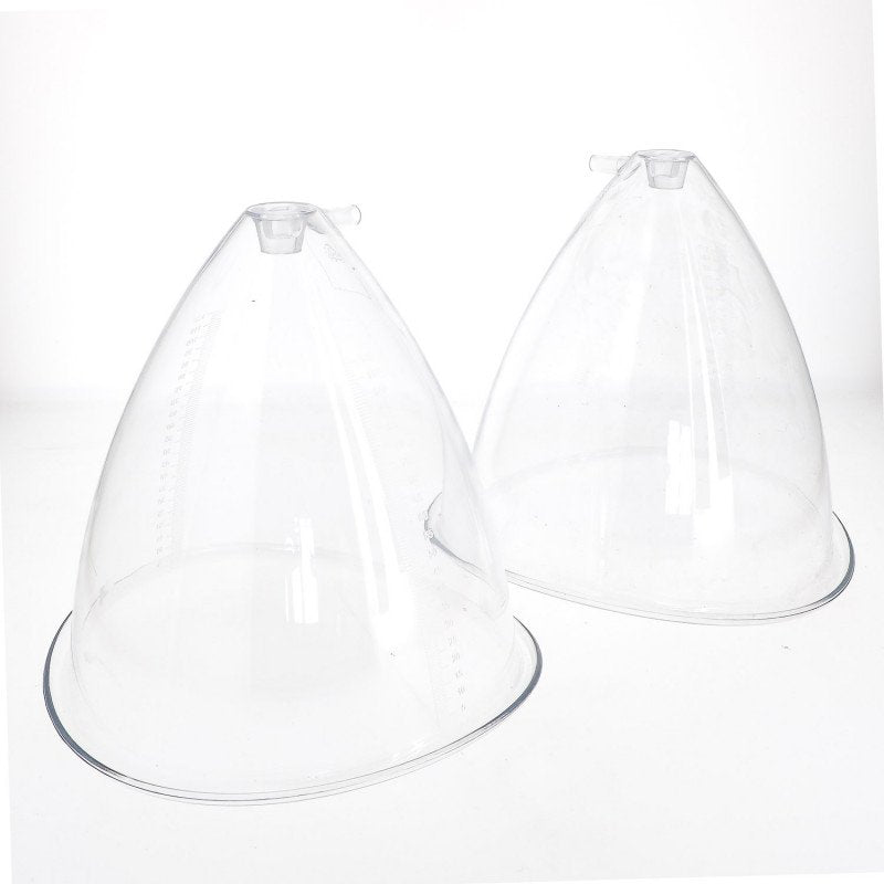 Lot de 2 Ventouses cloche transparente (15 cm)