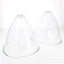 Lot de 2 Ventouses cloche transparente (15 cm)
